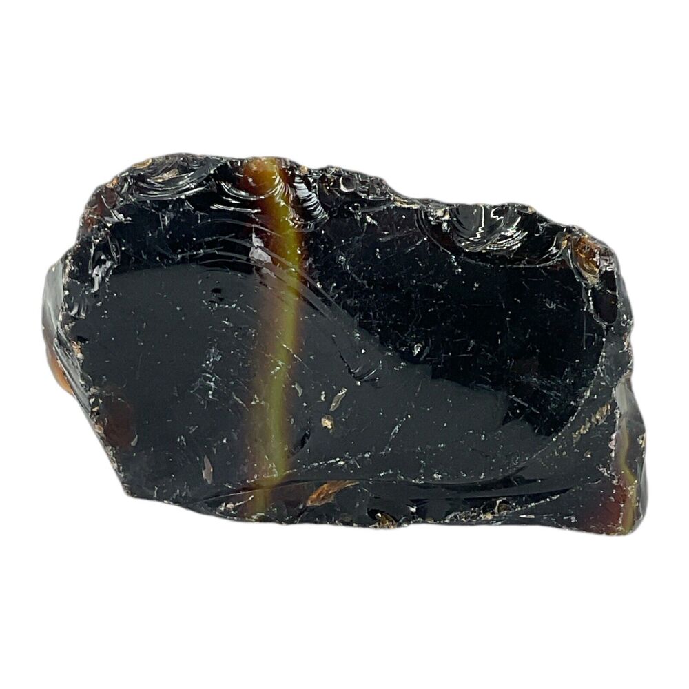 Rootbeer Rainbow Swirl Art Glass Cullet Slag Glass #4XL220‎